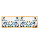 VivaStyle Gilded Meadow Serveware, Rectangular Wood Serving Tray, 18"L