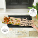Welcome Turkey Polka Dot Sassafras Switch Mat