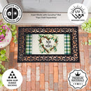 Floral Wreath Mr. & Mrs. Sassafras Switch Mat