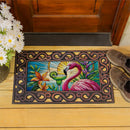 Stained Glass Summer Flamingo Sassafras Switch Mat