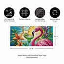 Stained Glass Summer Flamingo Sassafras Switch Mat
