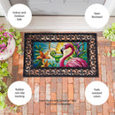 Stained Glass Summer Flamingo Sassafras Switch Mat