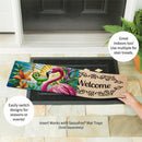 Stained Glass Summer Flamingo Sassafras Switch Mat