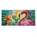 Stained Glass Summer Flamingo Sassafras Switch Mat