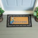 Seaside Retreat Flocked Coir Sassafras Switch Mat, Heron, 22"x10"
