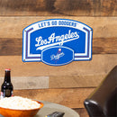 Los Angeles Dodgers USA Embossed Steel Wall Sign, 11" x 17"