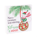 Twas The Night Figurine, Wood Tabletop Sign, 4"H, Asst of 3, CDU
