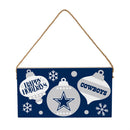 Dallas Cowboys Holiday Wood Wall Sign, 6x11