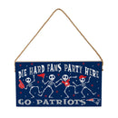 New England Patriots Halloween Wood Wall Sign, 6x11