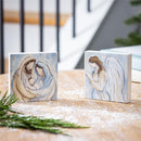 Nativity Figurine, Wood Tabletop Sign, 4"H, Asst of 2, CDU