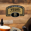 Vegas Golden Knights USA Embossed Steel Wall Sign, 11" x 17"