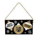 Vegas Golden Knights Holiday Wood Wall Sign, 6x11