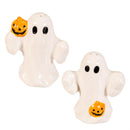 Haunted House Salt & Pepper Shaker Ceramic Ghost, Set of 2