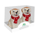 Heartfelt Cheer Salt and Pepper Shaker Set Ceramic Dog Golden Retriever