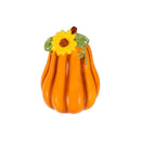 Harvest Blossom Salt & Pepper Shaker Ceramic Pumpkin Shaped, Set of 2