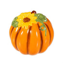 Harvest Blossom Salt & Pepper Shaker Ceramic Pumpkin Shaped, Set of 2