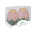 Bunny Blooms Salt and Pepper Shaker Ceramic Tulip, Set of 2