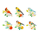What She Shed Screen Savers, Floral Birds, 4", Asst of 6