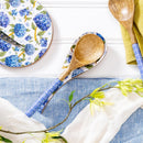VivaStyle Spoon Rest, Wood Spoon Rest, Hydrangea, 10.25"L