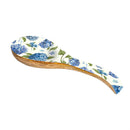 VivaStyle Spoon Rest, Wood Spoon Rest, Hydrangea, 10.25"L