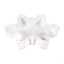 Heartfelt Cheer Bowl Ceramic Snowflake Shaped Dish, Set of 2