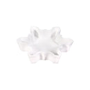 Heartfelt Cheer Bowl Ceramic Snowflake Shaped Dish, Set of 2