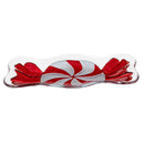 Sugar & Stripes Serveware Glass Peppermint Shaped Plate, 11.4"