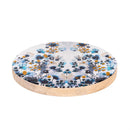 VivaStyle Gilded Meadow Serving Board, Wooden Cheese Board with Knife, Asst of 2