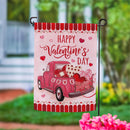 Truck Full Of Love Suede Garden Flag