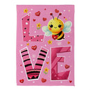 Bee Loved Suede Garden Flag