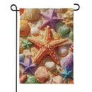 Starfish & Seashells Suede Garden Flag