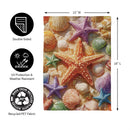 Starfish & Seashells Suede Garden Flag