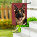 Camera Day Dogs, German Shephard Suede Garden Flag
