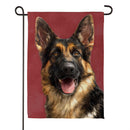 Camera Day Dogs, German Shephard Suede Garden Flag