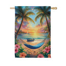 View Of Paradise Suede House Flag