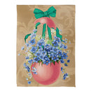 Floral Easter Egg Suede Garden Flag