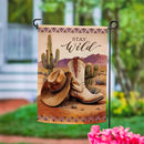 Wild West Suede Garden Flag