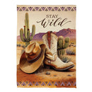 Wild West Suede Garden Flag