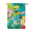 Paradise Birds Suede House Flag