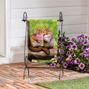 Valentine Chipmunks Suede Garden Flag