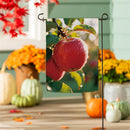 Crisp Autumn Apples Suede Flag Garden