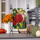 Crisp Autumn Apples Suede Flag Garden