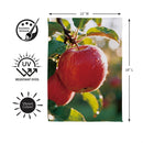 Crisp Autumn Apples Suede Flag Garden