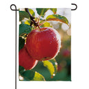 Crisp Autumn Apples Suede Flag Garden