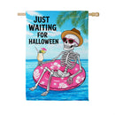 Just Waiting for Halloween Suede House Flag