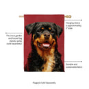 Pet Central Photo Dogs, Rottweiler Suede House Flag
