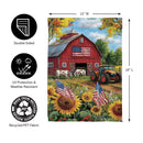 Patriotic Land Suede Garden Flag