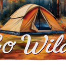 Go Wild Camping Suede Flag Garden
