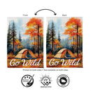 Go Wild Camping Suede Flag Garden