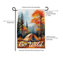 Go Wild Camping Suede Flag Garden